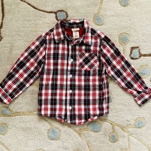 Arizona Button Down Plaid Shirt 3T